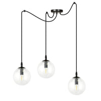Emibig GIGI 3-lichts hanglamp - Helder glas