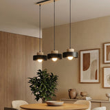 Mooier Thuis - Kivi hanglamp hout 3-lichts zwart hanglamp met lampenkap - sfeervol in een Scandinavisch interieur