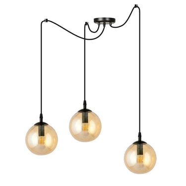 GIGI 3-lichts hanglamp - Amber glas