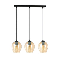 Emibig ISTAR 3-lichts hanglamp - Amber glas