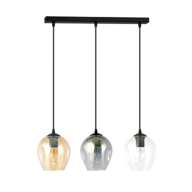 ISTAR 3-lichts hanglamp - Mix glas