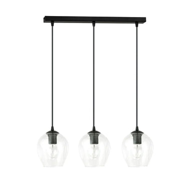 ISTAR 3-lichts hanglamp - Helder glas