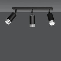 Emibig HIRO 3-lichts plafondlamp - Zwart chroom