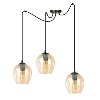 Emibig LEVEL 3-lichts hanglamp - Amber glas