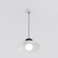 Mulan hanglamp wit glas 3-lichts grijs