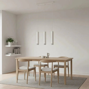 KIBO 3-lichts hanglamp - Wit Chroom