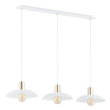 SPIRIT 3-lichts hanglamp - Wit goud accent