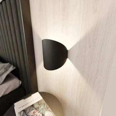 FORM 3 1-lichts wandlamp - Zwart metaal
