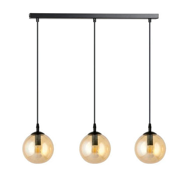 COSMO 3-lichts hanglamp - Amber glas