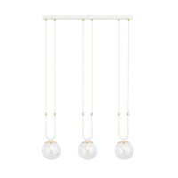 Emibig GLAM 3-lichts hanglamp - Helder glas