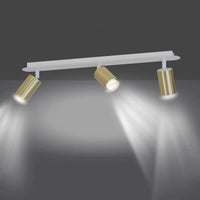 Emibig ZEN 3-lichts plafondspot - Wit goud
