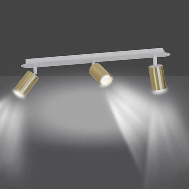 ZEN 3-lichts plafondspot - Wit goud