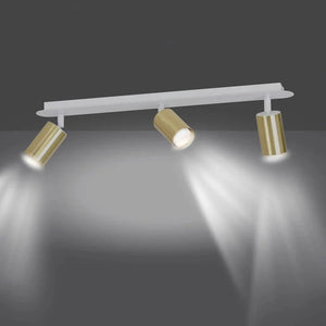 ZEN 3-lichts plafondspot - Wit goud