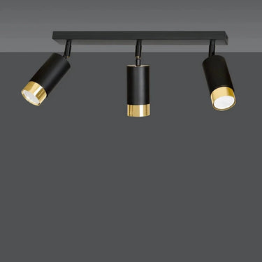 HIRO 3-lichts plafondlamp - Zwart goud