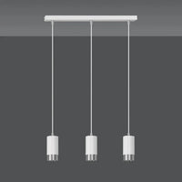 Emibig FUMIKO 3-lichts hanglamp - Wit Chroom