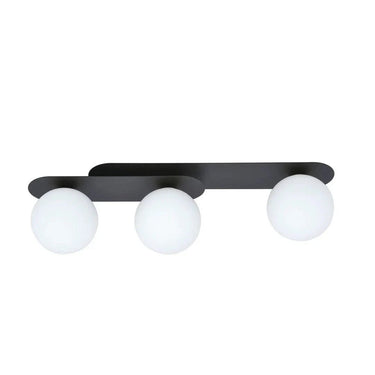 PLAZA 3-lichts plafondlamp - Wit glas