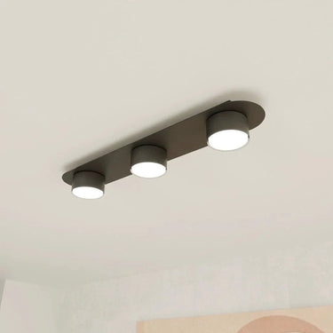 DIAZ 3-lichts plafondlamp - Zwart frame
