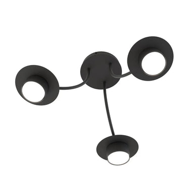 ENSO 3-lichts plafondlamp - Zwart