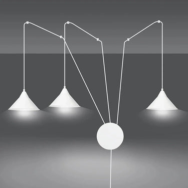 ABRAMO 3-lichts hanglamp - Wit