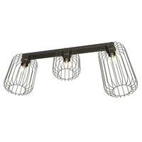 Emibig BARN 3-lichts plafondlamp - Zwart frame
