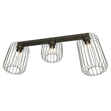 BARN 3-lichts plafondlamp - Zwart frame