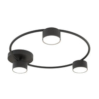 Emibig LUCIO 3-lichts plafondlamp - Zwart - Mooier Thuis