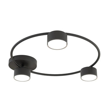 LUCIO 3-lichts plafondlamp - Zwart