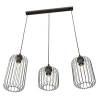Emibig VANDER 3-lichts hanglamp – Zwart