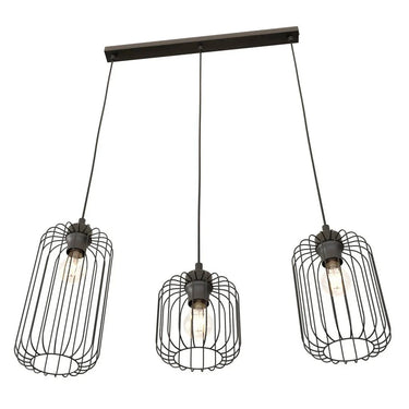 VANDER 3-lichts hanglamp – Zwart