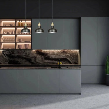 IBOR 3-lichts hanglamp - Zwart goud