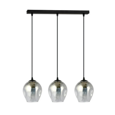 ISTAR 3-lichts hanglamp - Smoked glas