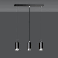 Emibig FUMIKO 3-lichts hanglamp - Zwart chroom