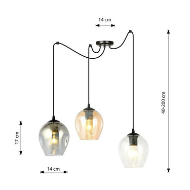 LEVEL 3-lichts hanglamp - Mix