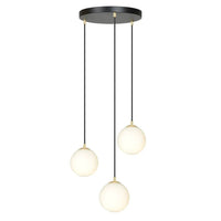 Emibig ROYAL 3-lichts hanglamp – Wit/zwart - Mooier Thuis