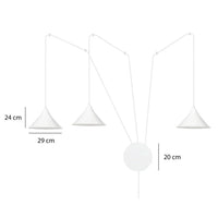 Emibig ABRAMO 3-lichts hanglamp - Wit - Mooier Thuis