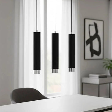 KIBO 3-lichts hanglamp - Zwart chroom