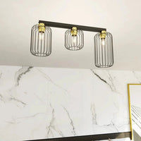 Emibig BARN 3-lichts plafondlamp - Zwart Goud - Mooier Thuis