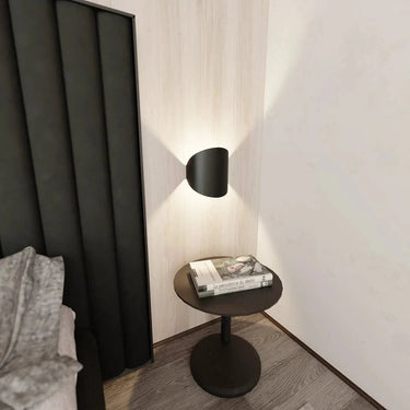 FORM 3 1-lichts wandlamp - Zwart metaal