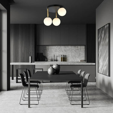 DOLCE 3-lichts plafondlamp – Wit/zwart