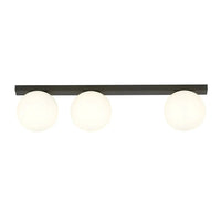 Emibig FIT 3-lichts plafondlamp - Wit glas - Zwart frame - Mooier Thuis