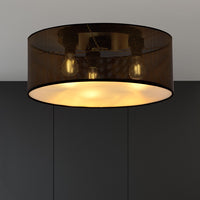 Aston plafondlamp 3-lichts zwart goud