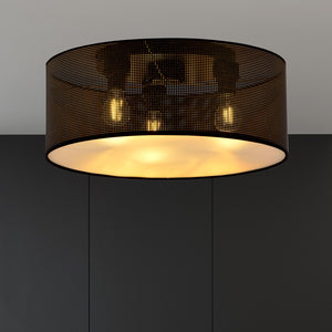 Aston plafondlamp 1-lichts zwart goud