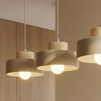 Kivi hanglamp hout 3-lichts mokka
