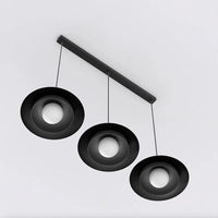 Emibig SKIN 3-lichts hanglamp - Zwart frame wit glas - Mooier Thuis