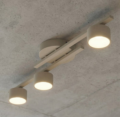 Fragment plafondlamp 3-lichts mokka