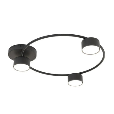 LUCIO 3-lichts plafondlamp - Zwart