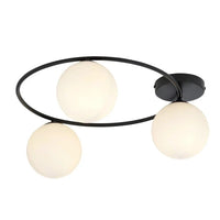 Emibig SOPRA 3-lichts plafondlamp – Wit/zwart - Mooier Thuis