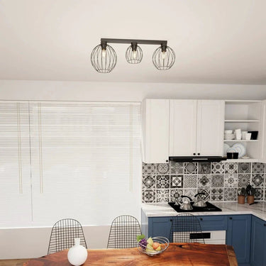 NEST 3-lichts plafondlamp – Zwart