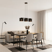 Lux hanglamp 3-lichts zwart