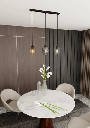 ISTAR 3-lichts hanglamp - Mix glas